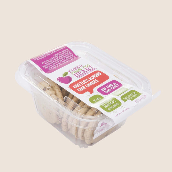 Thin Almond Chip Cookie Box - 100% Plant-Based, Vegan, Gluten-Free