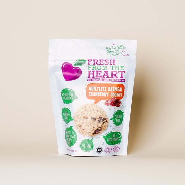 Oatmeal Cranberry Cookie Pouch - 100% Plant-Based, Vegan, Gluten-Free