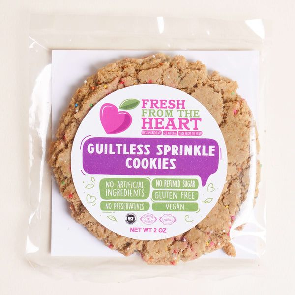 Single Sprinkle Cookie - 100% Plant-Based, Vegan, Gluten-Free