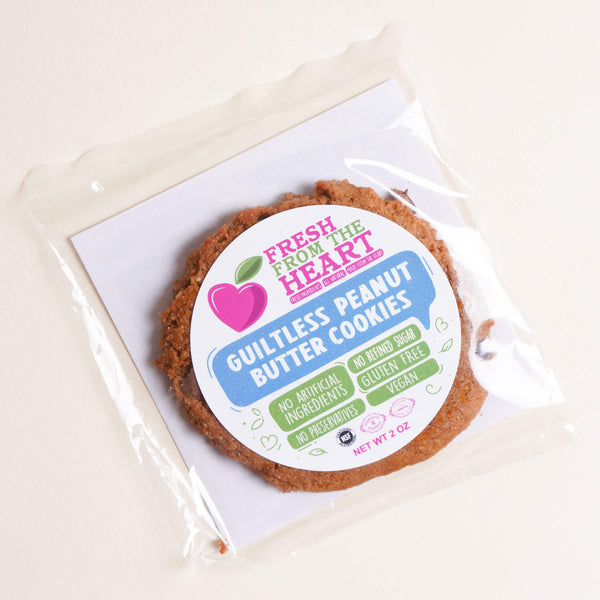 Single Peanut Butter Cookie - 100% Plant-Based, Vegan, Gluten-Free